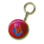 stress cricket ball keyring